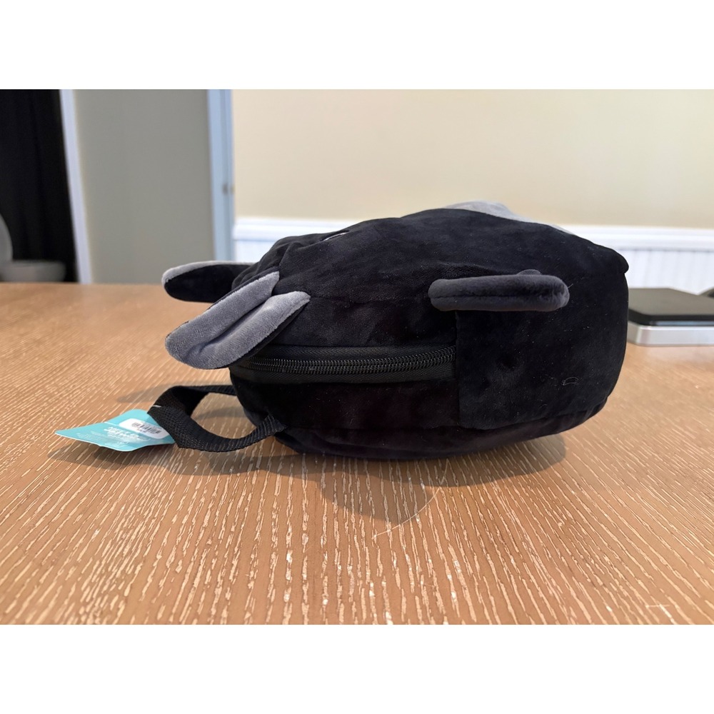 Squishmallows Emily the Bat Plush Zip Top Bag Black Gray Halloween NWT - Picture 2 of 7